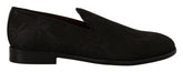 Dolce & Gabbana Black Floral Brocade Slippers Loafers Shoes -   -  Dolce & Gabbana.